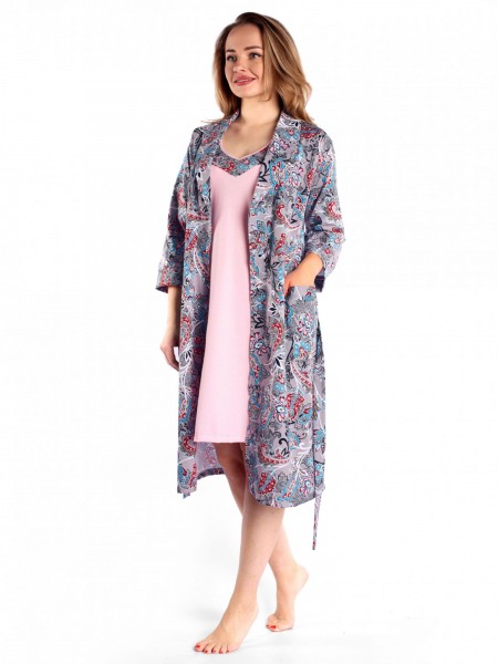 Комплект женский кулирка Марика серый агат