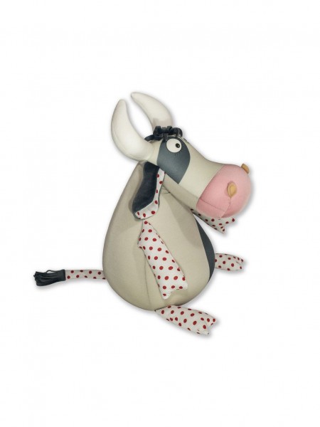 Антистрессовая игрушка Бык Горошек бежевый