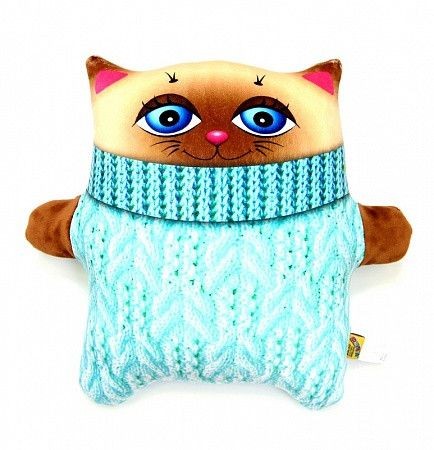 Антистрессовая игрушка Кот Зяблик синий