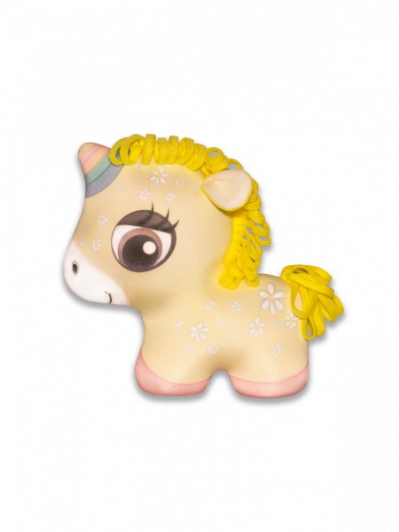 Антистрессовая игрушка Единорожек Лу (малый) желтый