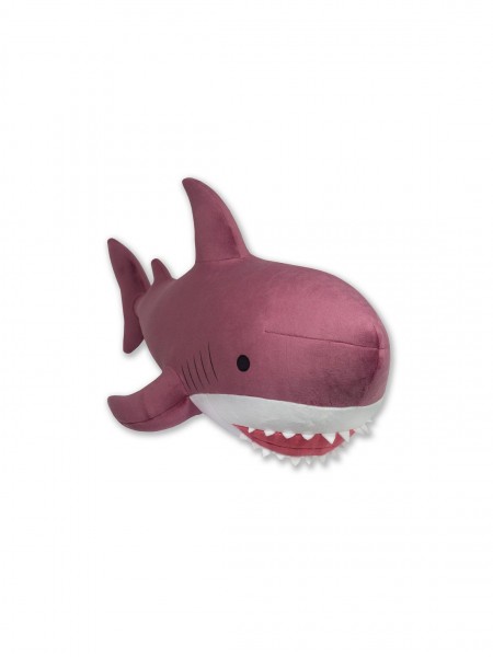 Антистрессовая игрушка Акула темно-розовый