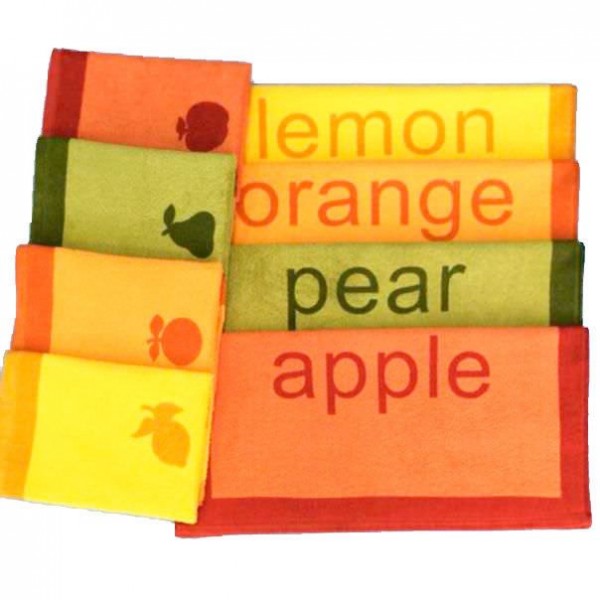 Полотенце махровое Фрукты р.50*50