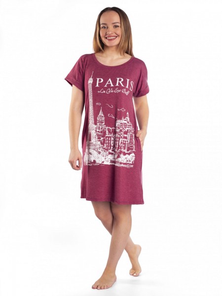 Туника женская вискоза Чайка бордо new