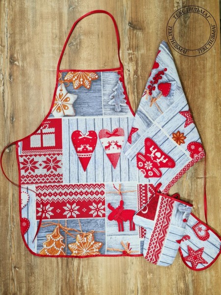 Набор вафельный рогожка 4 предмета Чудеса - 4 предмета