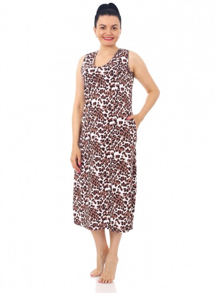 Сарафан женский кулирка Леопард