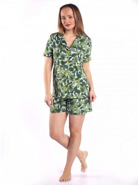 Пижама женская с шортами кулирка Текила
