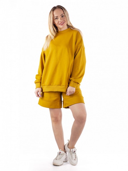 Костюм женский футер 3-х нитка петля пенье Марси охра