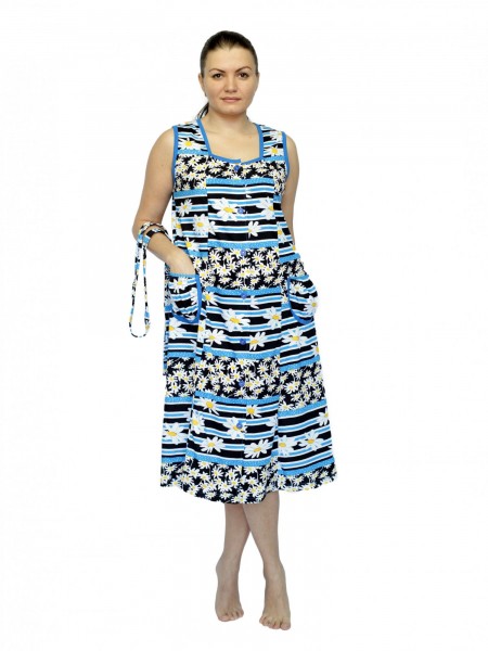 Халат женский кулирка на пуговицах Нюша