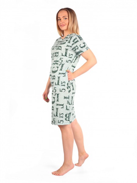 Туника женская кулирка Аза олива