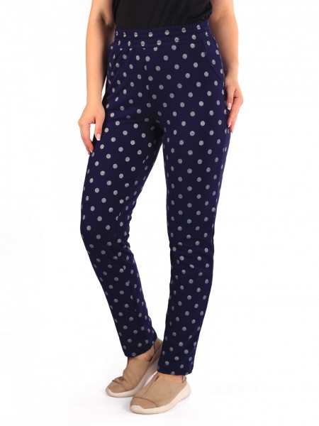 Брюки женские футер 2-х нитка Адель синий