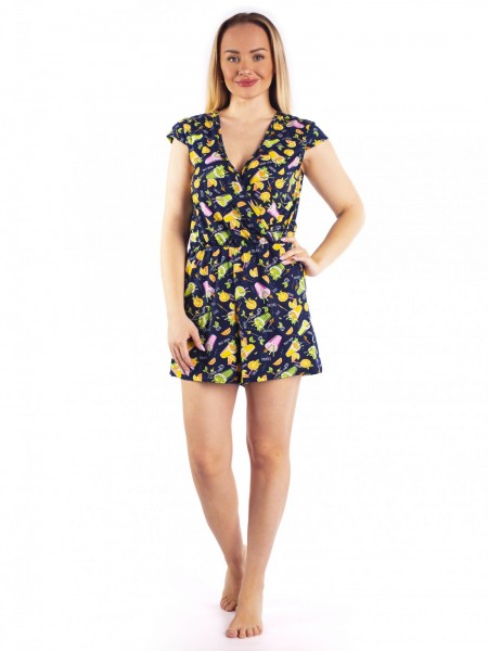 Комбинезон женский кулирка Фрукты коктейль