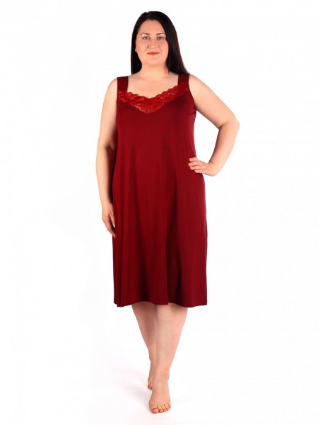 Ночная сорочка женская вискоза Колет бордо