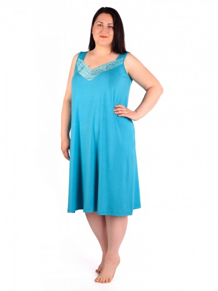 Ночная сорочка женская вискоза Колет бирюза