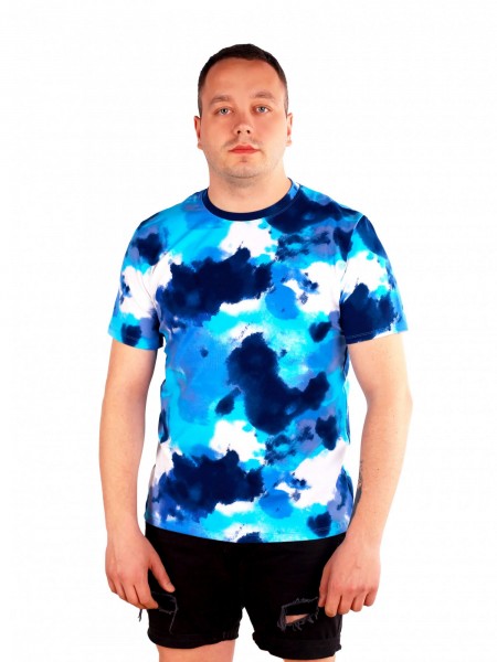 Футболка мужская кулирка пенье Дзэн бирюза