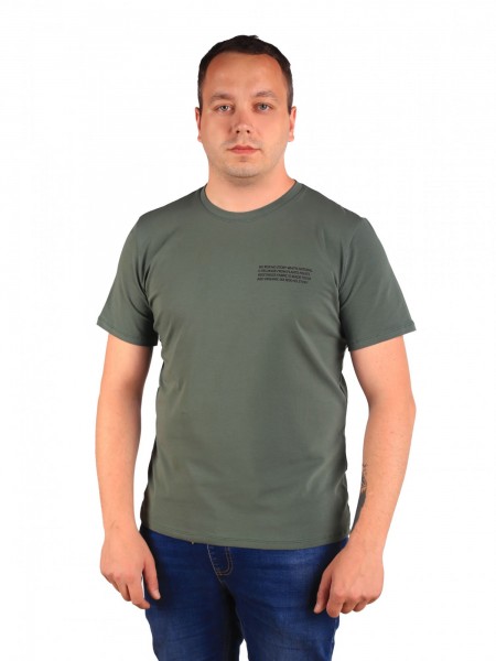 Футболка мужская кулирка с лайкрой Мэн малахит