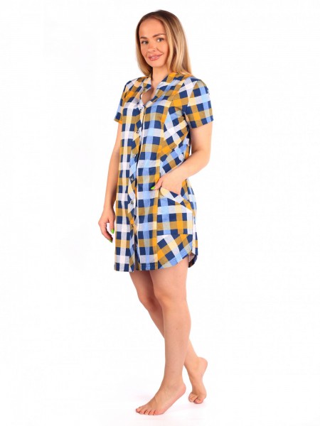 Туника женская кулирка Лотос шафран