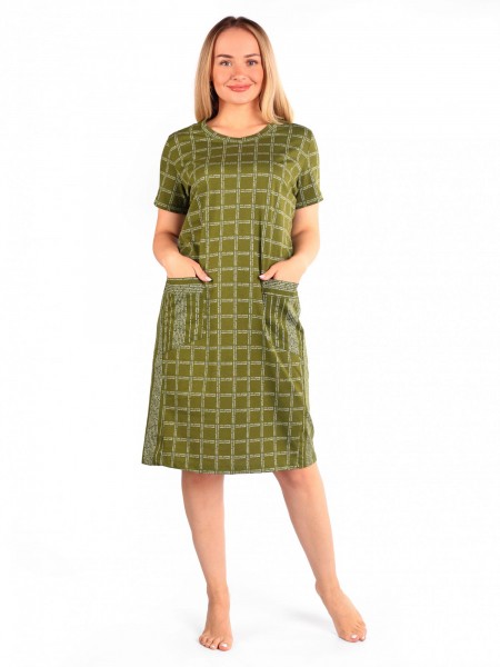 Платье женское кулирка Легенда хаки