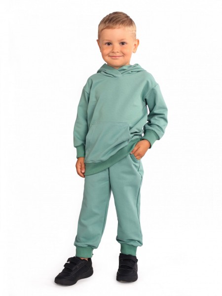 Костюм детский футер 2-х нитка Блуми кидс зелень