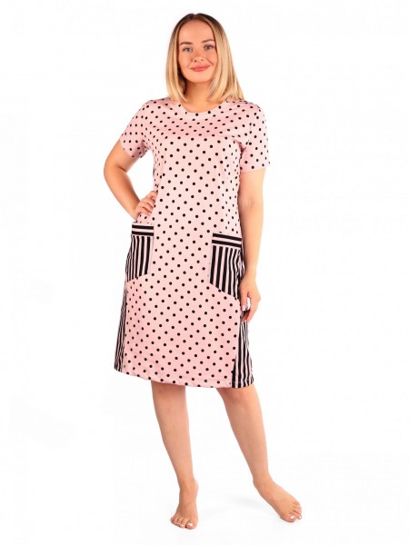 Платье женское кулирка Притяжение дымчатая роза