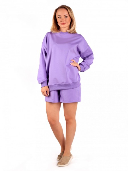 Костюм женский футер 2-х нитка Скай сирень