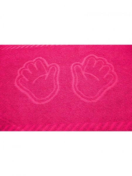 Полотенце махровое Ручки р.35*60 Малиновый