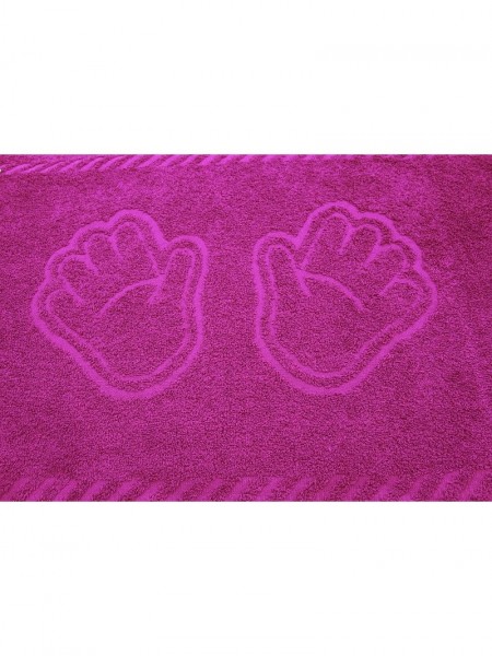 Полотенце махровое Ручки р.35*60 Фуксия