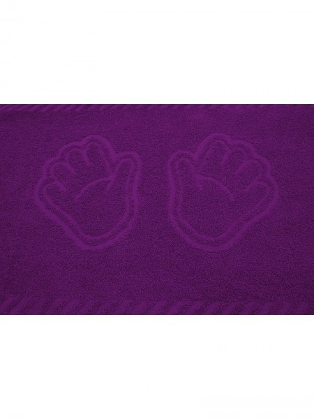 Полотенце махровое Ручки р.35*60 Фиолетовый