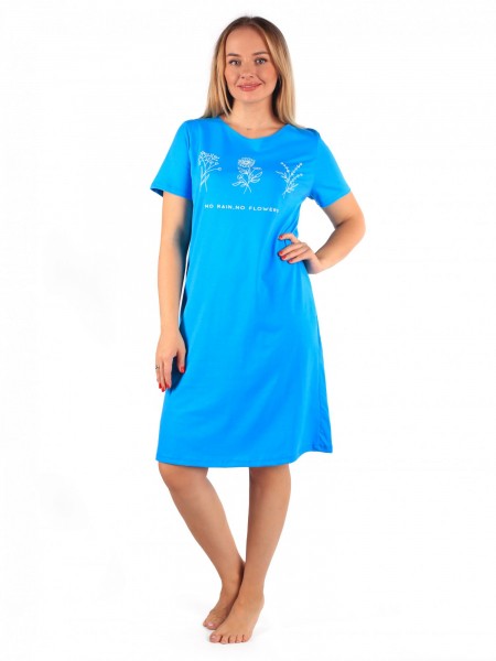 Туника женская кулирка Паула василек