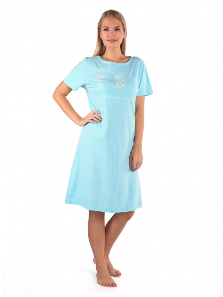 Туника женская кулирка Паула небесный