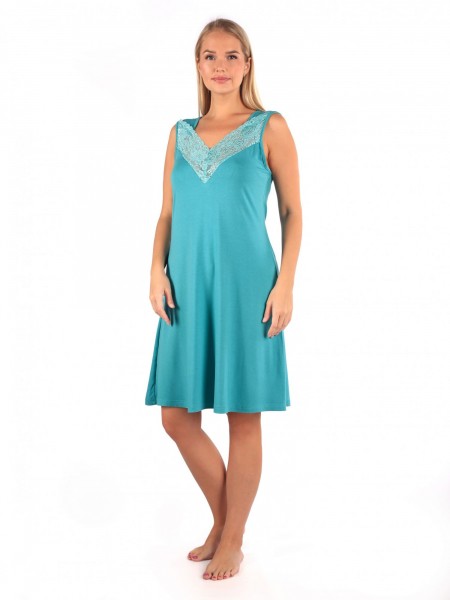 Ночная сорочка женская вискоза Вероника бирюза